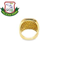 Men's Diamond Fashion Cluster Ring 2.4 CTW 10K Yellow Gold